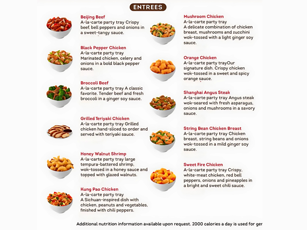 Panda Express Entrees